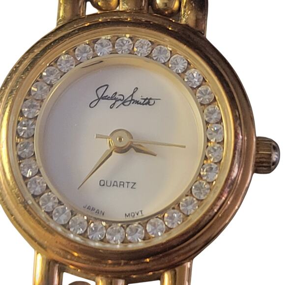 Women's Jaclyn Smith Cocktail Watch Crystals on watch face and band new battery - Picture 1 of 8